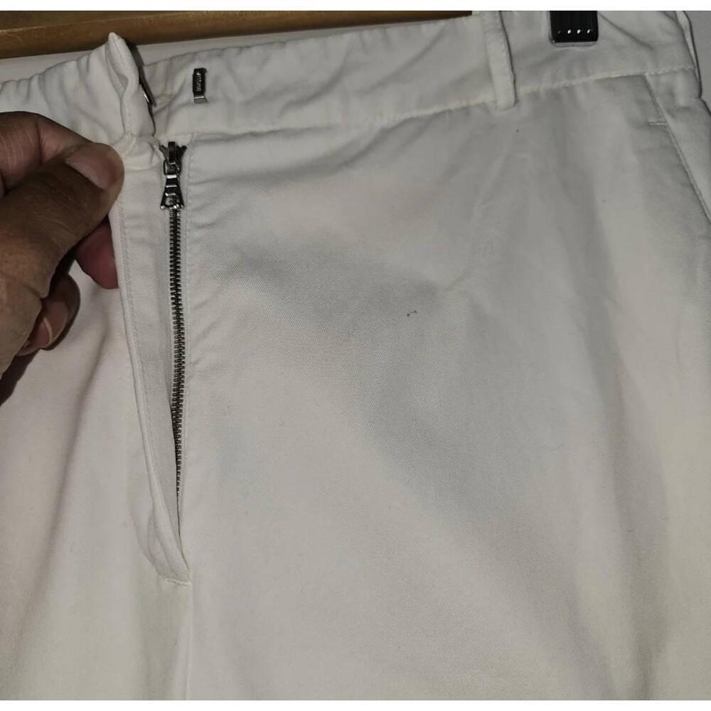 Narciso Rodriguez White High Waisted Pants Pleated Women's Size 2 - Picture 8 of 9
